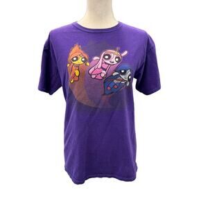 Vintage!!‎ Power Puff Girls, Purple T-shirt, Size XL Kids, Adult Small 90's,Y2K